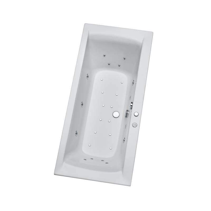 Ottofond Whirlpool-Komplettset 'Rosa' Sanitäracryl weiß 170 x 80 x 45 cm von Ottofond