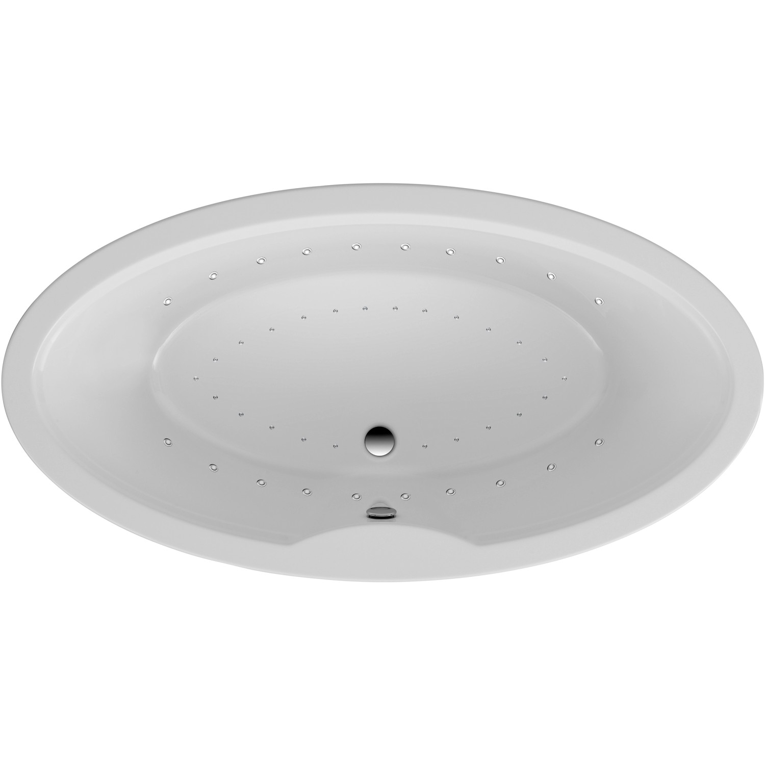 Ottofond Whirlpool Luna Komfort-Light-/Silentsystem 179,5 cm x 94,5 cm Weiß von Ottofond