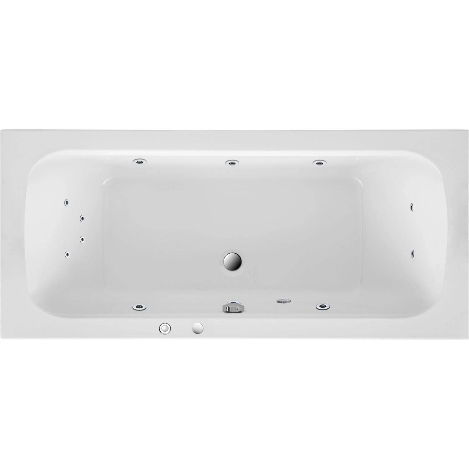 Ottofond Whirlpool Malta Komfort 180 cm x 80 cm Weiß von Ottofond