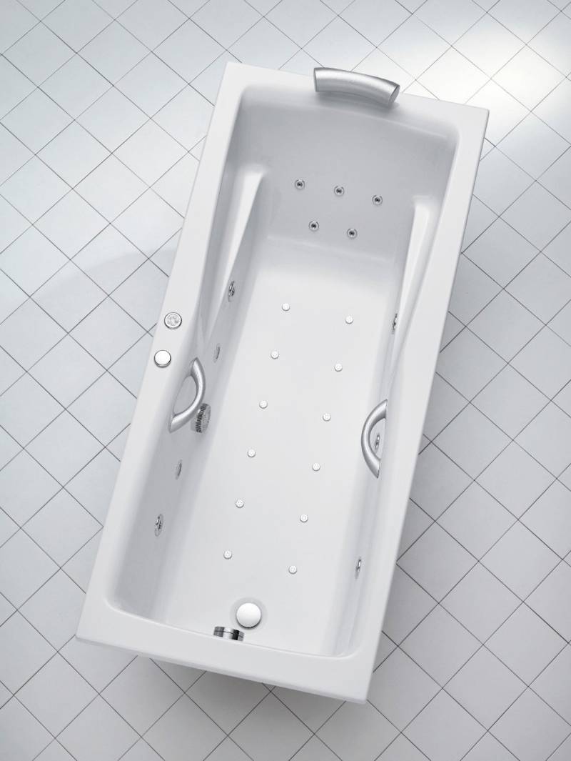 Ottofond Whirlpool-Badewanne Komplettset Atlanta 170 cm von Ottofond