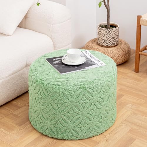 Plüsch Multifunktionaler Ottoman Pouf - Ergonomische Ottomane Fußstütze mit platzsparendem Design, perfekt unter Schreibtischen, Couches & Sofas (Salbeigrün) von Ottofootrespoof