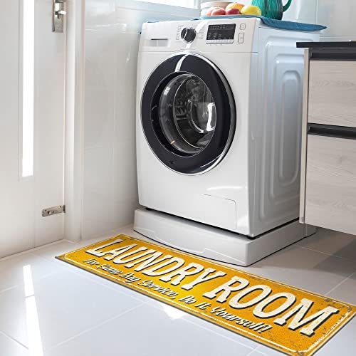 Ottomanson Laundry-Kollektion klassischer Teppichläufer mit Gummirückseite, 50 cm x 150 cm, Gelb Ottomanson Laundry-Kollektion klassischer Teppichläufer mit Gummirückseite, 50 cm x 150 cm, Gelb von Ottomanson