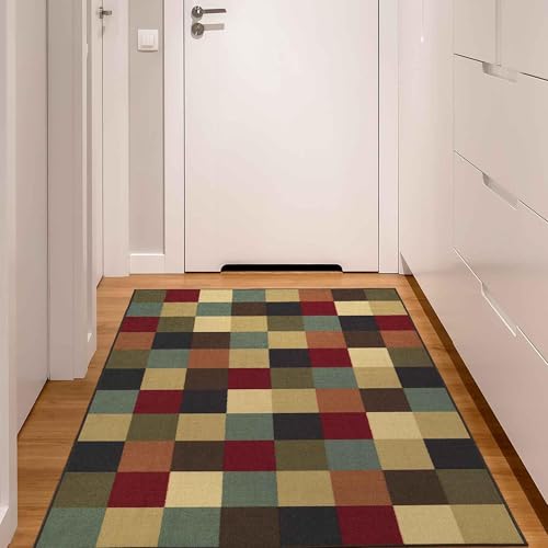 Ottomanson Ottohome-Kollektion Teppich mit Karo-Design, 100 cm x 150 cm, mehrfarbig von Ottomanson