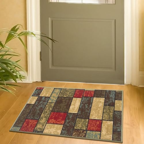 Ottomanson Ottohome-Kollektion Teppich/Matte mit Gummirückseite und Schachtel-Design, 67 cm x 90 cm, mehrfarbig von Ottomanson