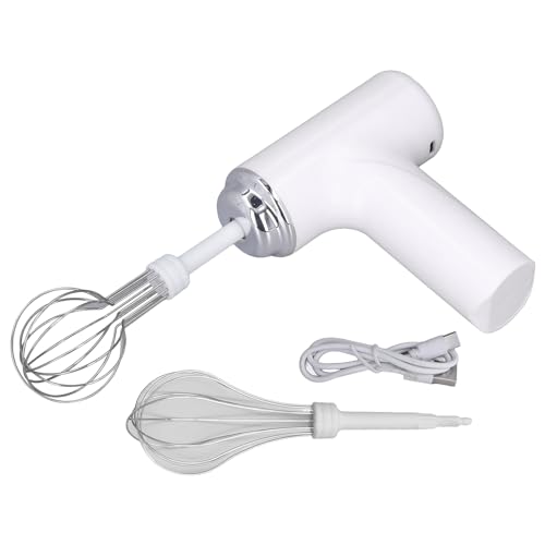 Kabelloser elektrischer Handmixer für müheloses Rühren – perfekt für Sahne, Salatdressing und mehr – stilvolles lila Design (Weiß) von Otufan