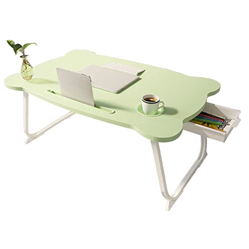 Otufan Bett-Klapptisch, Bett-Laptop-Tisch, Tragbares Süßes Frühstückstablett, Schoßstehender Notebook-Schreibtisch Für Den Schlafsaal zu Hause(B) von Otufan