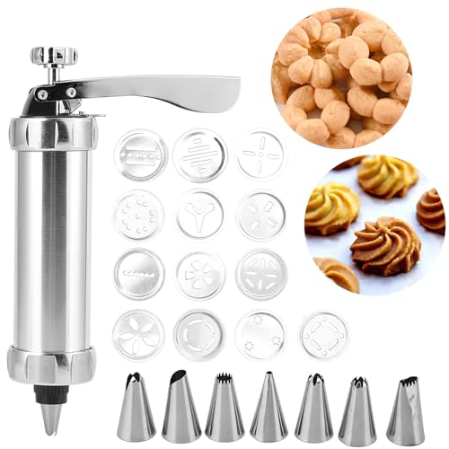 Otufan Cookie Maker, Aluminiumlegierung, Kekse, Kekse, Presse, Form-Set, Gebäck, Rohrleitungen, DIY, Kuchendekoration, Backwerkzeug von Otufan