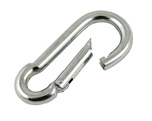 10 Stück Karabinerhaken 12x140mm verzinkt 10 Stück Karabinerhaken 12x140mm verzinkt von OuM