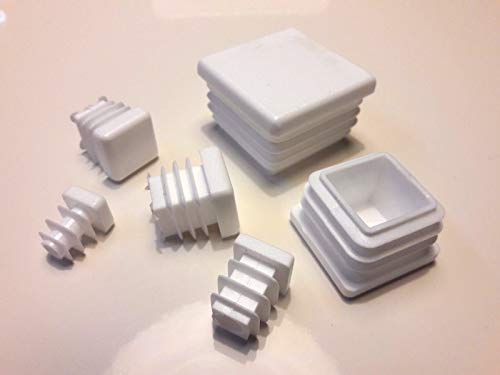 10 Stück Quadratstopfen 20x20mm Weiss Rohrstopfen 10 Stück Quadratstopfen 20x20mm Weiss Rohrstopfen von Bhgytec