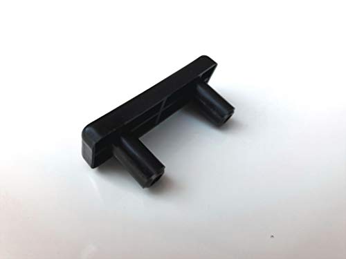 OuM 20 Stück Rechteckige Möbelgleiter mit 2 Zapfen, Schwarz, Kunststoff (Polypropylen), 50mm Länge OuM 20 Stück Rechteckige Möbelgleiter mit 2 Zapfen, Schwarz, Kunststoff (Polypropylen), 50mm Länge von OuM