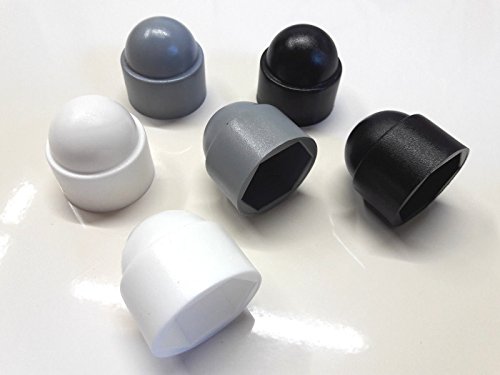 20 Stück Schutzkappe für Schraube M10 (Schlüssel 17) Grau von OuM