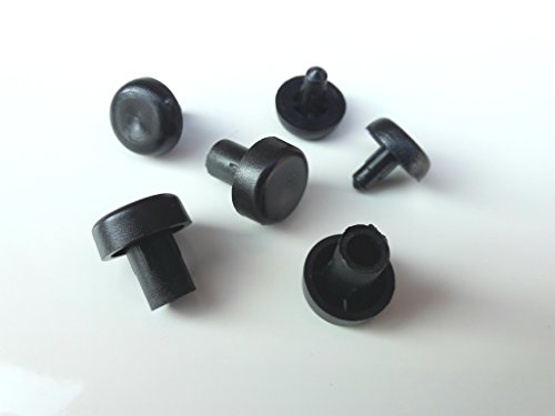 30 Stück Möbelfuß Möbelgleiter mit 8mm Zapfen/Bolzen Ø16mm (8mm Zapfendurchmesser) von OuM