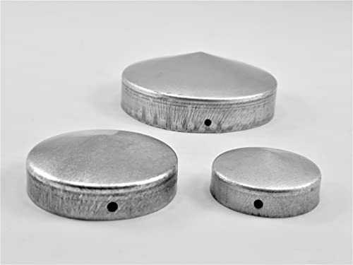 5 Stück Abdeckkappe rund Metall galv. verzinkt Ø90mm von GENOVESE