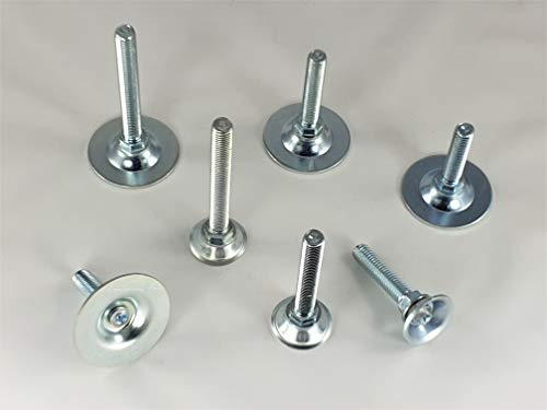 50 Stück Stellfuß aus Metall Ø30mm / M10 x 60mm 50 Stück Stellfuß aus Metall Ø30mm / M10 x 60mm von OuM