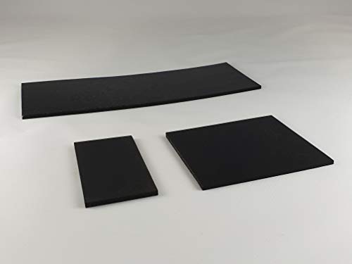 Gummimatte Gummiplatte 100x120mm / 2mm Stärke Antivibrationsmatte für z.B. Waschmaschine / Hochleistungsmixer von OuM