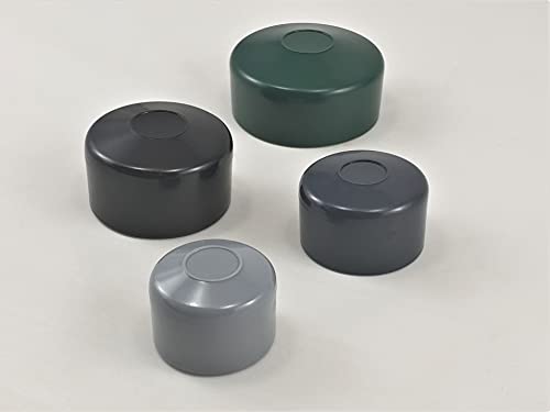 OuM 20 Stück Pfostenkappe Zaunpfahlkappe rund 40mm Grün von OuM