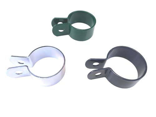 6 Stück Endschelle 60mm für Zaunstrebe/Pfosten Graphit von OuM