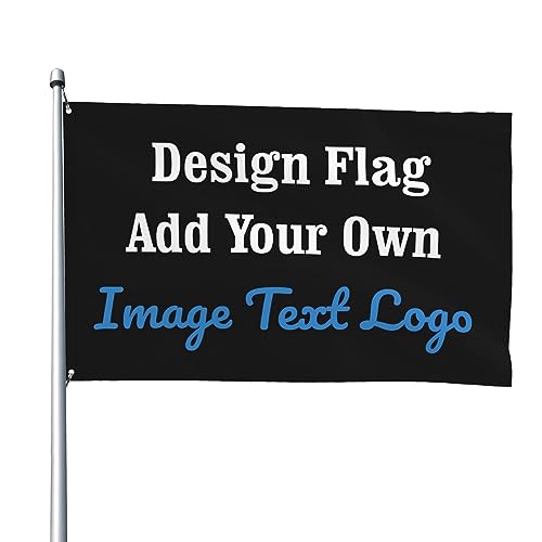 Benutzerdefinierte Flagge 4 x 6 Fuß, personalisierte Flaggen für den Außenbereich, Banner, gestalten Sie Ihr eigenes Bild/Wörter/Logo, lebendige Farben, Leinwandkopfzeile und doppelt genäht für Part von Oudrspo