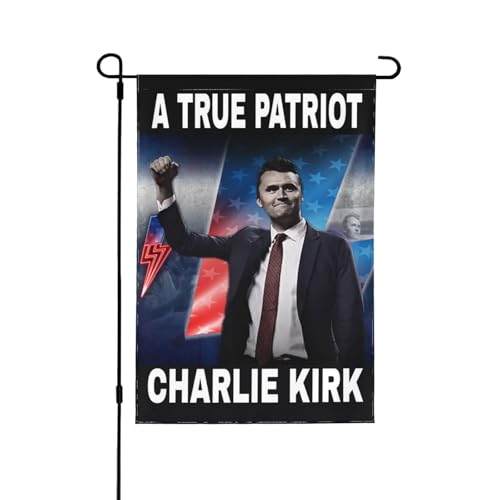 Eine wahre Patriott Charlie Kirk Flagge Ruhe in Frieden 12 x 18 Garten Banner doppelseitige Hof Rasen Flaggen keine Flaglope von Oudrspo
