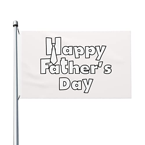 Happy Father's Day Flag 3 x 5 Ft Double Side Outdoor Farmhouse Yard Sign Garden Dekorative Flagge mit Messingösen von Oudrspo