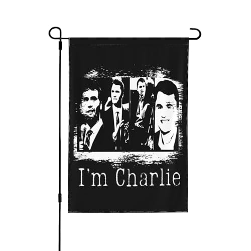 I'M Charlie Flagge Tribute Hero Charlie Kirk 12x18 Gartenbanner Doppelseitig für Hof Terrasse Rasen Dekor Keine Flaglope von Oudrspo