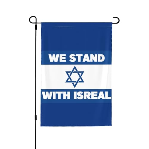 Ich stehe mit der Israel-Gartenflagge. Beten Sie für die Israel-Gartenflagge. Ich liebe Israel-Gartenflagge. Unterstützen Sie die Israel-Flagge. Doppelseitige Feiertagsparty-Haushof-Flagge Ich stehe mit der Israel-Gartenflagge. Beten Sie für die Israel-Gartenflagge. Ich liebe Israel-Gartenflagge. Unterstützen Sie die Israel-Flagge. Doppelseitige Feiertagsparty-Haushof-Flagge von Oudrspo