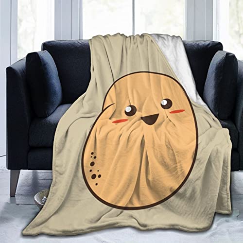 Kawaii Kartoffeldecke Multi-Size Superweiche Flanelldecke Superweich Warm Bequem von Oudrspo