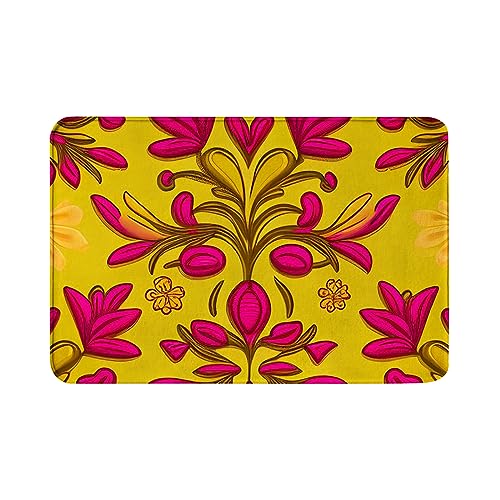 Oudrspo Badezimmermatten, Teppiche, rutschfest, waschbar, Bodenmatte, Badezimmerdekorationen, blühende rote Blumen, Badematte, Größe 40,6 x 61 cm Oudrspo Badezimmermatten, Teppiche, rutschfest, waschbar, Bodenmatte, Badezimmerdekorationen, blühende rote Blumen, Badematte, Größe 40,6 x 61 cm von Oudrspo