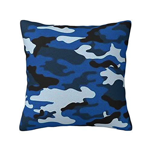 Oudrspo Blauer Camo-Kissenbezug, quadratischer Kissenbezug, 45,7 x 45,7 cm, für Sofa, Schlafzimmer, Wohnzimmer Oudrspo Blauer Camo-Kissenbezug, quadratischer Kissenbezug, 45,7 x 45,7 cm, für Sofa, Schlafzimmer, Wohnzimmer von Oudrspo