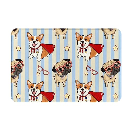 Oudrspo Fußmatte, 40,6 x 61 cm, niedliche Welpen, Hunde, Brillen, Sterne, Teppiche, Hintertür, Eingang, Bodenmatte Oudrspo Fußmatte, 40,6 x 61 cm, niedliche Welpen, Hunde, Brillen, Sterne, Teppiche, Hintertür, Eingang, Bodenmatte von Oudrspo