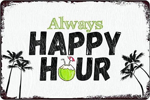 Oudrspo Happy Hour Vintage Metall Blechschild Wanddekoration Geschenk für Bar Culb Garten Garage Klassenzimmer Bibliothek Dekor Metall Poster Druck Plakette 8x12 Zoll Oudrspo Happy Hour Vintage Metall Blechschild Wanddekoration Geschenk für Bar Culb Garten Garage Klassenzimmer Bibliothek Dekor Metall Poster Druck Plakette 8x12 Zoll von Oudrspo