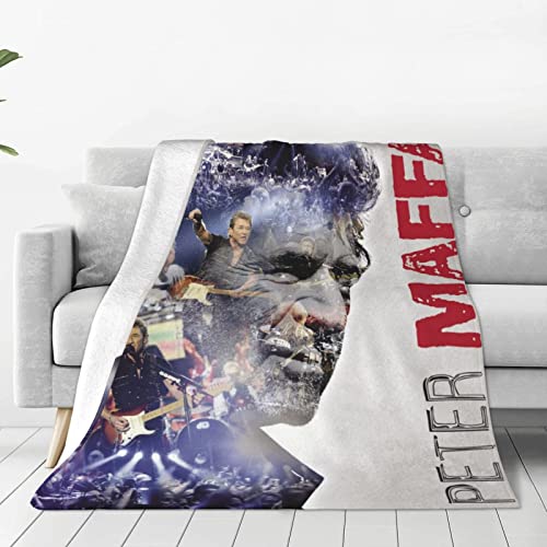 Oudrspo Peter German Maffay Ultraweiche Micro-Fleece-Decke, superweiche Überwurfdecken für Bett, Couch, Sofa, verdicken von Oudrspo