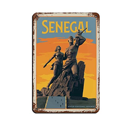 Oudrspo Senegal Afrika Vintage Reise Poster Retro Poster Metall Blechschild Retro Eisen Gemälde für Bar Man Cave Cafe Familie Garage Poster Wanddekoration 20,3 x 30,5 cm Oudrspo Senegal Afrika Vintage Reise Poster Retro Poster Metall Blechschild Retro Eisen Gemälde für Bar Man Cave Cafe Familie Garage Poster Wanddekoration 20,3 x 30,5 cm von Oudrspo