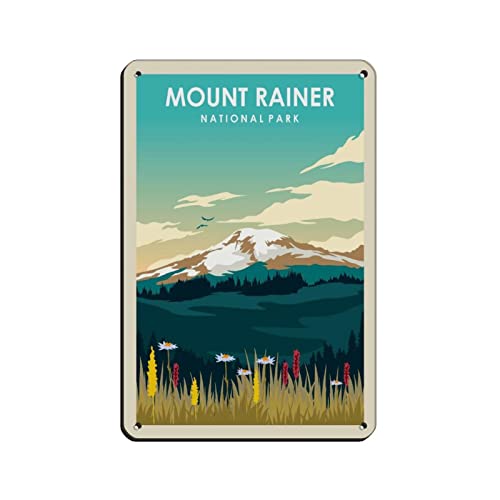 Oudrspo Vintage Travel Poster Mount Rainer National Park Blechschild Vintage Metall Pub Club Cafe Bar Home Wandkunst Dekoration Poster Retro 8x12inch Oudrspo Vintage Travel Poster Mount Rainer National Park Blechschild Vintage Metall Pub Club Cafe Bar Home Wandkunst Dekoration Poster Retro 8x12inch von Oudrspo