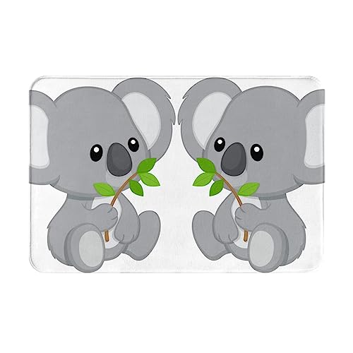 Oudrspo rutschfeste Flanellmatte „Koala Eat Leaf, 40,6 x 61 cm, rutschfeste Eingangsmatte für den Innen- und Außenbereich Oudrspo rutschfeste Flanellmatte „Koala Eat Leaf, 40,6 x 61 cm, rutschfeste Eingangsmatte für den Innen- und Außenbereich von Oudrspo