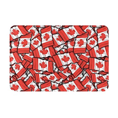 Oudrspo rutschfeste Flanellmatte mit kanadischer Flagge, 40,6 x 61 cm, rutschfeste Eingangsmatte für den Innen- und Außenbereich Oudrspo rutschfeste Flanellmatte mit kanadischer Flagge, 40,6 x 61 cm, rutschfeste Eingangsmatte für den Innen- und Außenbereich von Oudrspo