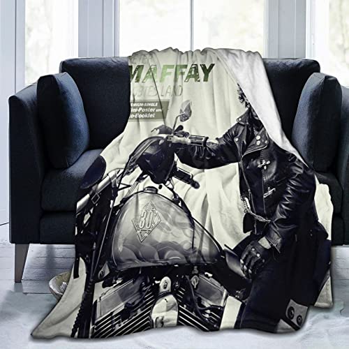 Peter Blanket Maffay Leichte Decke für Bett/Sofa/Couch, Reisedecke, extrem weiche warme Decke von Oudrspo