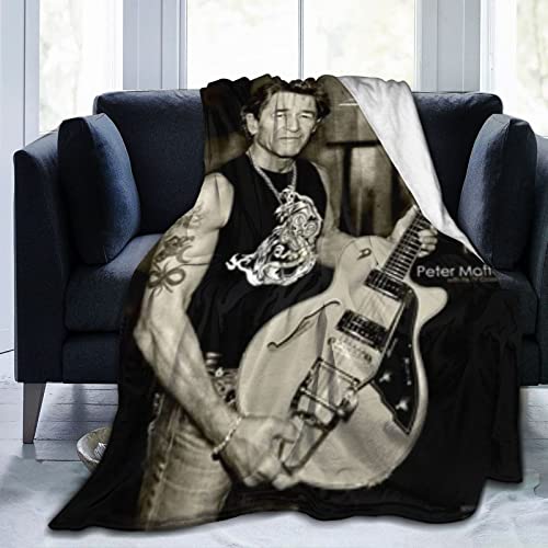 Peter Blanket Maffay Leichte Decke für Bett/Sofa/Couch, Reisedecke, extrem weiche warme Decke von Oudrspo
