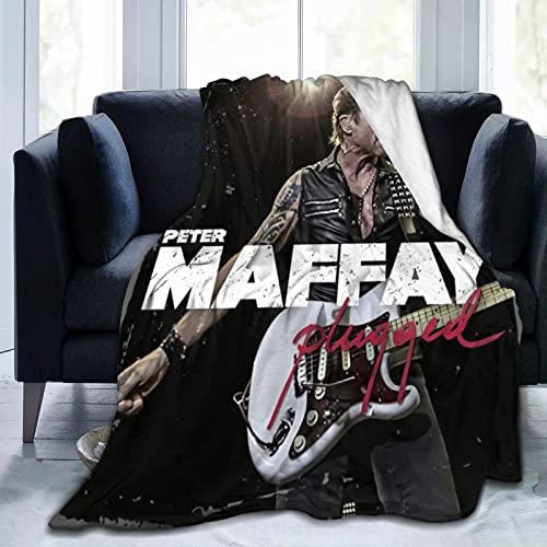 Peter Blanket Maffay Leichte Decke für Bett/Sofa/Couch, Reisedecke, extrem weiche warme Decke von Oudrspo
