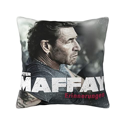 Peter German Maffay Kissenbezug, 45,7 x 45,7 cm, Bauernhaus, dekorativer Kissenbezug, quadratisch, weich Peter German Maffay Kissenbezug, 45,7 x 45,7 cm, Bauernhaus, dekorativer Kissenbezug, quadratisch, weich von Oudrspo