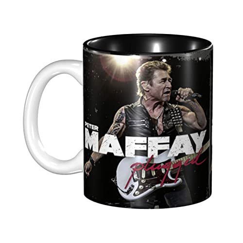 Peter Mug Maffay Kaffeetassen mit Griffen, Keramikkaffeetassen für Kaffee, Tee, heißer Kakao, große Tassen für Party, Wertschätzung, Thanksgiving, Weihnachtsgeschenke von Oudrspo