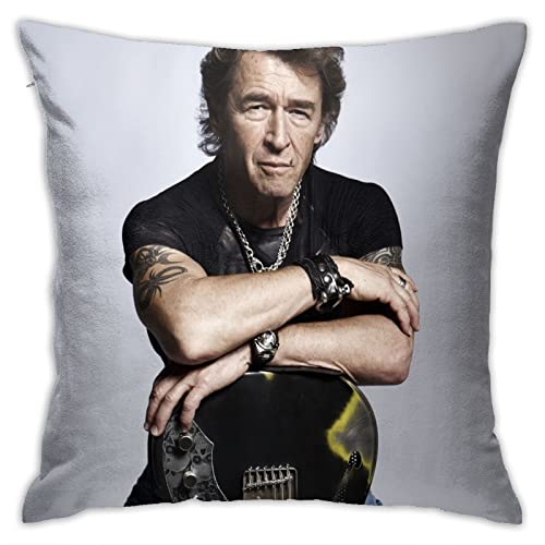 Peter Pillow Maffay Dekorative Quadratwurfkissenbedeckung Kissenbezüge Kissenbezug, Wohndekoration Dekorationen für Sofa Couch Bettstuhl 18x18 Zoll/45x45 cm von Oudrspo