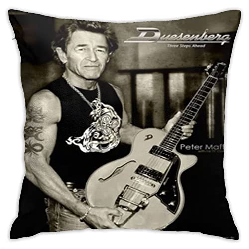 Peter Pillow Maffay Dekorative Quadratwurfkissenbedeckung Kissenbezüge Kissenbezug, Wohndekoration Dekorationen für Sofa Couch Bettstuhl 18x18 Zoll/45x45 cm von Oudrspo