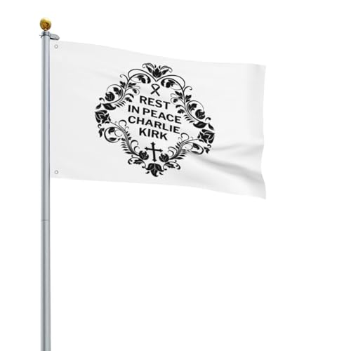 Ruhe in Frieden, Charlie Kirk-Flagge, 2 x 3 Zoll, Gott segne, bete für Charlie Kirk, Hofschild mit 2 Ösen, Gobelin, Gartenflagge, Banner, kein Fahnenmast Ruhe in Frieden, Charlie Kirk-Flagge, 2 x 3 Zoll, Gott segne, bete für Charlie Kirk, Hofschild mit 2 Ösen, Gobelin, Gartenflagge, Banner, kein Fahnenmast von Oudrspo