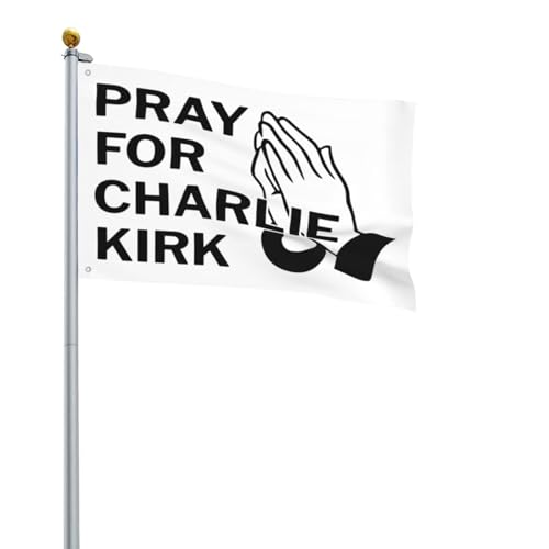 Ruhe in Frieden, Charlie Kirk-Flagge, 2 x 3 Zoll, Gott segne, bete für Charlie Kirk, Hofschild mit 2 Ösen, Gobelin, Gartenflagge, Banner, kein Fahnenmast Ruhe in Frieden, Charlie Kirk-Flagge, 2 x 3 Zoll, Gott segne, bete für Charlie Kirk, Hofschild mit 2 Ösen, Gobelin, Gartenflagge, Banner, kein Fahnenmast von Oudrspo