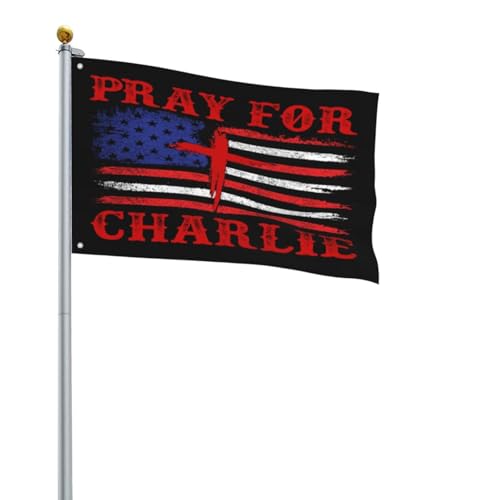 Ruhe in Frieden, Charlie Kirk-Flagge, 2 x 3 Zoll, Gott segne, bete für Charlie Kirk, Hofschild mit 2 Ösen, Gobelin, Gartenflagge, Banner, kein Fahnenmast Ruhe in Frieden, Charlie Kirk-Flagge, 2 x 3 Zoll, Gott segne, bete für Charlie Kirk, Hofschild mit 2 Ösen, Gobelin, Gartenflagge, Banner, kein Fahnenmast von Oudrspo