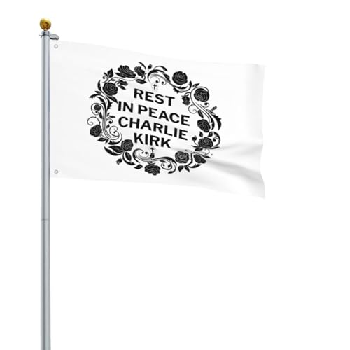 Ruhe in Frieden, Charlie Kirk-Flagge, 2 x 3 Zoll, Gott segne, bete für Charlie Kirk, Hofschild mit 2 Ösen, Gobelin, Gartenflagge, Banner, kein Fahnenmast Ruhe in Frieden, Charlie Kirk-Flagge, 2 x 3 Zoll, Gott segne, bete für Charlie Kirk, Hofschild mit 2 Ösen, Gobelin, Gartenflagge, Banner, kein Fahnenmast von Oudrspo