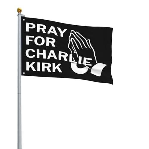 Ruhe in Frieden, Charlie Kirk-Flagge, 2 x 3 Zoll, Gott segne, bete für Charlie Kirk, Hofschild mit 2 Ösen, Gobelin, Gartenflagge, Banner, kein Fahnenmast Ruhe in Frieden, Charlie Kirk-Flagge, 2 x 3 Zoll, Gott segne, bete für Charlie Kirk, Hofschild mit 2 Ösen, Gobelin, Gartenflagge, Banner, kein Fahnenmast von Oudrspo