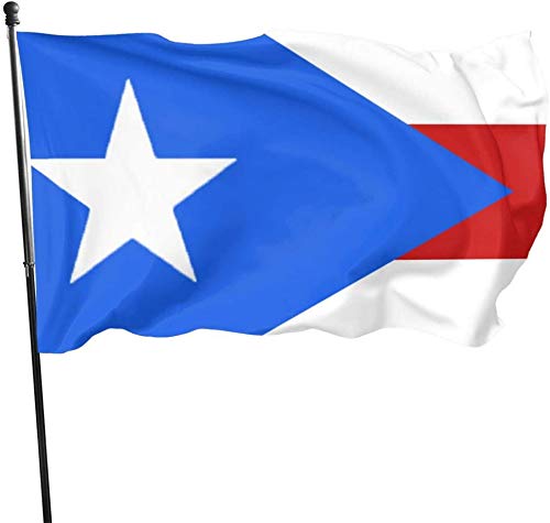 Saisonale Flagge von Puerto Rico Gartenflagge, Yard Flag 3 x 5 ft Dekorationen für Zuhause im Freien von Oudrspo