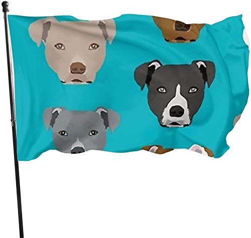 Saisonale Hundegesichtsmuster-Gartenflagge, Demonstrationsflagge 3 x 5 Fuß Dekorationen für Zuhause im Freien von Oudrspo